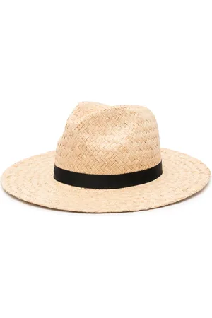 Ralph Lauren Logo-embroidered straw fedora hat