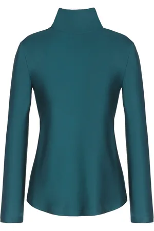 Giorgio Armani Mock-neck silk top