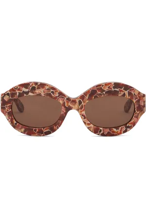Marni Lava Ik Kil Cenote oval-frame sunglasses