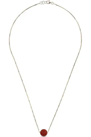 DRIES VAN NOTEN Gemstone-pendant chain necklace
