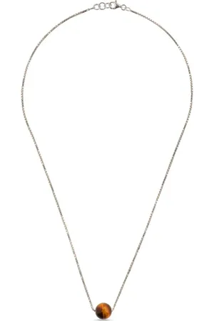 DRIES VAN NOTEN Gemstone-pendant chain necklace