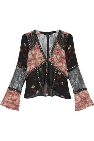 AllSaints Florence panelled blouse