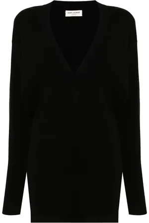 Saint Laurent V-neck wool dress