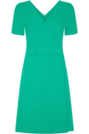 Cubus Tabitha wrap-design wool dress