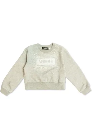 VERSACE Logo-appliqué sweatshirt