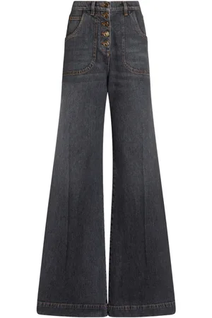 Etro Wide-leg flared jeans