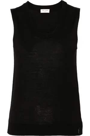 Saint Laurent Cassandre wool tank top