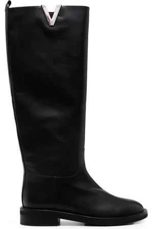 Via Roma V-plaque knee-length boots