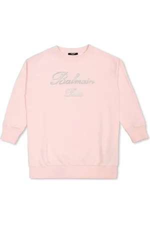 Balmain Rhinestone-embellished cotton sweatshirt