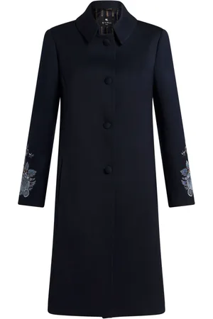 Etro Embroidered gabardine coat