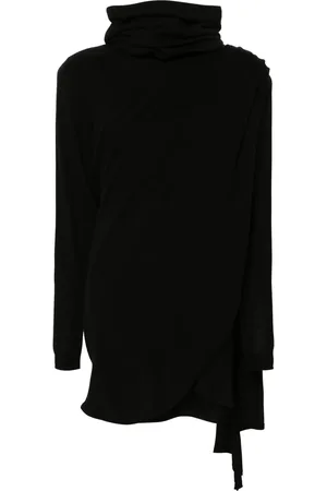 Saint Laurent Hooded wool dress