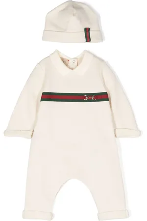 Gucci Web-detail cotton romper