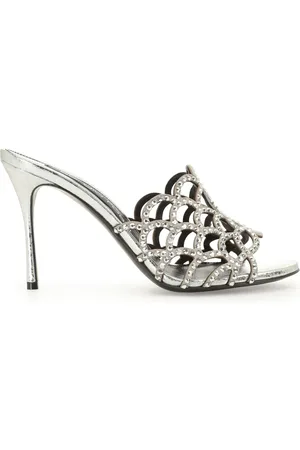 Sergio Rossi Mermaid 90mm crystal-embellished mules
