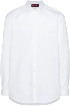 Gucci Logo-appliqu?? cotton shirt