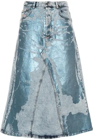Diesel De-Pago low-rise denim skirt