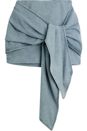 Axel Arigato Hydra denim wrap minidress