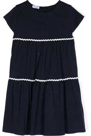 SIOLA Scallop-trim flared dress