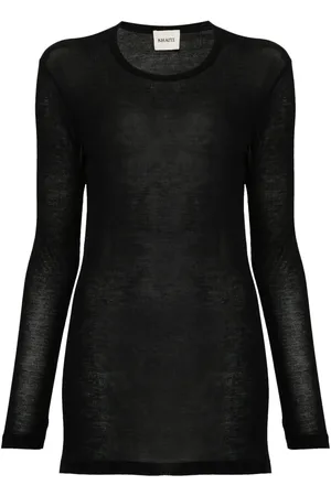Khaite Ribbed long-sleeve top