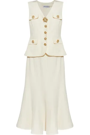 Self-Portrait Layered sleeveless midi dress
