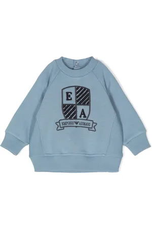 Emporio Armani Logo-embroidered jersey sweatshirt