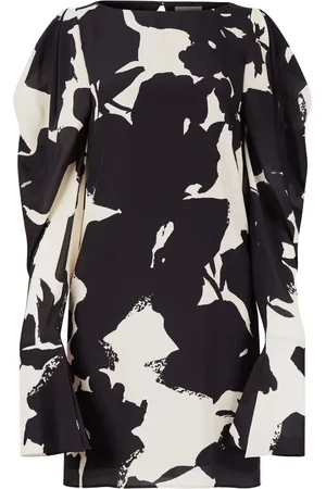 Nina Ricci Abstract-print silk-twill dress