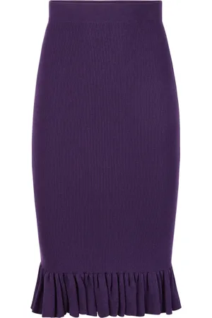 Nina Ricci Ruffled Peplum Mid Skirt