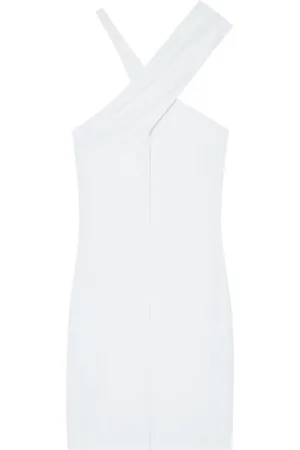 Courrèges Criss-cross jersey mini dress