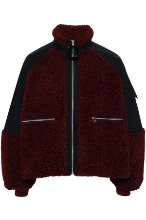 J.W.Anderson Colour-block fleece bomber jacket