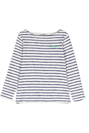 BONTON Striped bouclé T-shirt