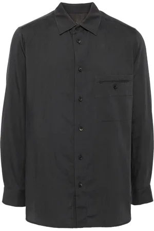 ZIGGY CHEN Long-sleeve jetted-pocket shirt