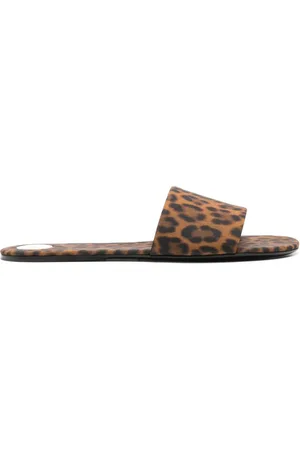 Saint Laurent Carlyle leopard-print slides