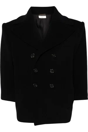 Saint Laurent Double-breasted wool coat