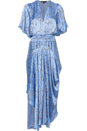 Maje Chain-print maxi dress
