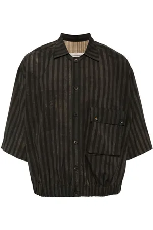 ZIGGY CHEN Striped shirt jacket