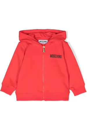 Moschino Logo-print zip-up hoodie