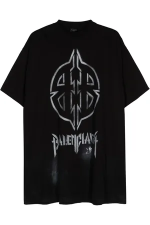 Balenciaga Metal BB Stencil cotton T-shirt