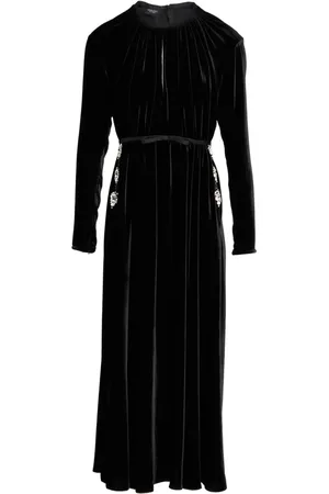 Giambattista Valli Rhinestone-embellished velvet dress