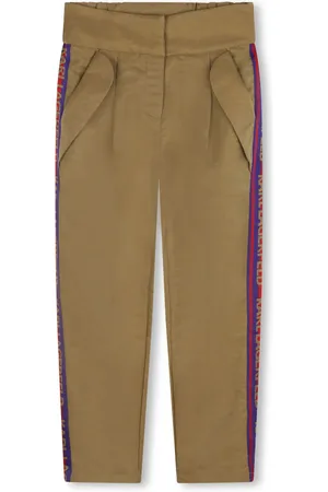Karl Lagerfeld Stripe-detailing cotton trousers