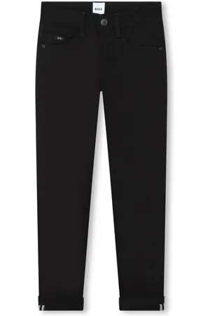 HUGO BOSS Mid-rise straight-leg jeans