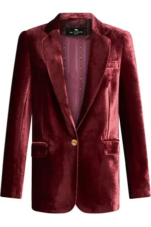 Etro Single-breasted velvet blazer