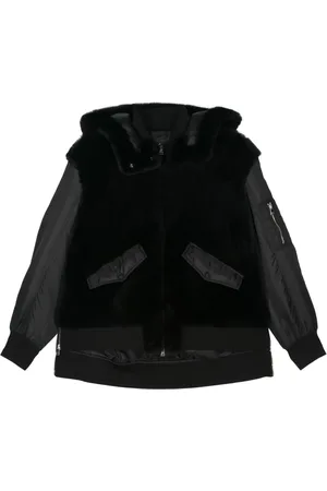 Blancha Shearling panelled hooded jacket