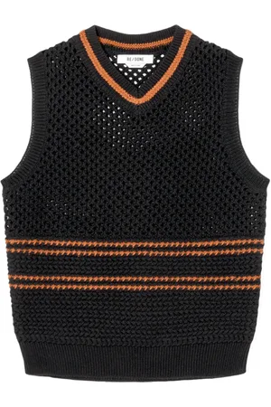 RE/DONE Crocheted cotton vest