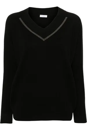 Brunello Cucinelli Monili-chain cashmere jumper