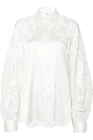 ERMANNO SCERVINO Floral-appliqu?? shirt