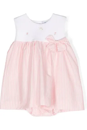SIOLA Floral-embroidered cotton dress