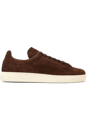 Tom Ford Lace up logo-print trainers