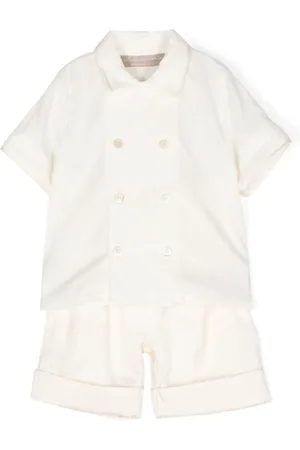 LA STUPENDERIA Double-breasted shorts set