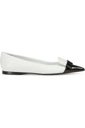 Sergio Rossi SR1 leather ballerina shoes