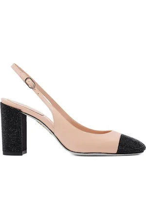 RENE CAOVILLA 80mm Kristen slingback pumps