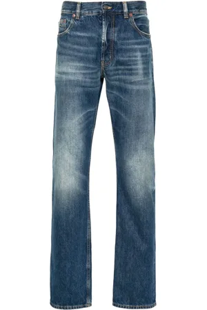 Saint Laurent Mid-rise straight-leg jeans